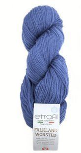 Мериносова пряжа Falkland Worsted Etrofil № 75175 кобальт нитки для в"язання Форкленд Ворстед WB00738 фото