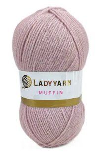 Акрилова пряжа Muffin № AHB015 бузковий Маффін нитки для в"язання WB00562 фото