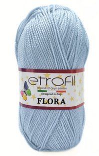 Пряжа для в"язання акрилова Flora № 75046-синій Etrofil Флора WB01342 фото
