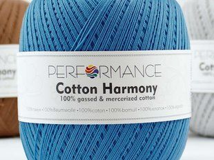 Пряжа Cotton Harmony № 0323 синій,100% бавовна, Performance (Болгарія) Коттон Хармони WB00974 фото