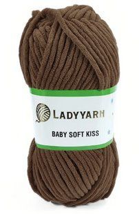 Пряжа Baby Soft Kiss Lady Yarn SL1011 плюшова велюрова пряжа WB01713 фото