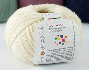 Шкарпеткова пряжа Cool Wool Perfomance № 172 - вершковий Кул Вул Перфоманс WB00415 фото