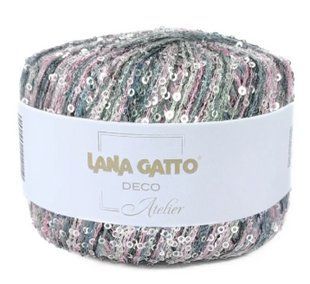 DECO Lana Gatto № 30908 нитки пряжа для в"язання мікропаетка Італія WB01276 фото