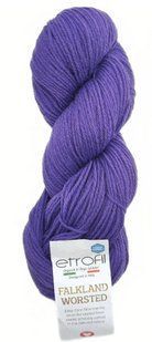 Мериносова пряжа Falkland Worsted Etrofil № 76055 баклажан нитки для в"язання Форкленд Ворстед WB00740 фото