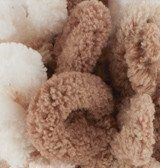 Пряжа для в'язання пальцями велюрова плюшева петлями PUFFY COLOR пуффи Колор № 6398 WB00822 фото