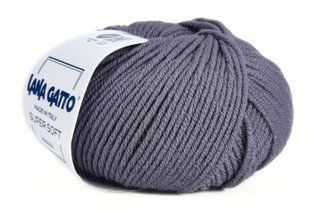 Super Soft № 9423 - темно-синій мериносова пряжа для в"язання Супер Софт Lana Gatto Італія WB01263 фото