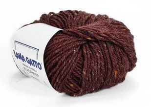 Пряжа твідова Everest Lana Gatto № 19034 червоний Еверест Лана Гатто Італія WB01674 фото