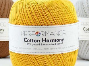 Пряжа Cotton Harmony № 0313 жовтий,100% бавовна, Performance (Болгарія) Коттон Хармони WB00972 фото