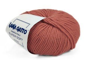 Super Soft № 14419 - мандариновий мериносова пряжа для в"язання Супер Софт Lana Gatto Італія WB01264 фото
