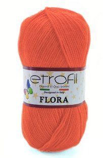 Пряжа для в"язання акрилова Flora № 72005 - померанч Etrofil Флора WB01346 фото