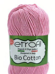 Bio Cotton № 10403 рожевий Etrofil 100% еко коттон бавовняна пряжа для в"язання WB00776 фото