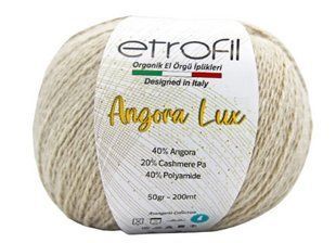 Пряжа ANGORA LUX Etrofil № 70107 - беж Ангора люкс нитки пряжа для в"язання WB00469 фото