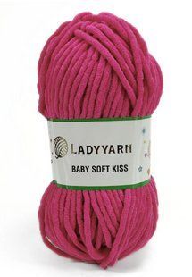 Пряжа Baby Soft Kiss Lady Yarn SL1008 плюшова велюрова пряжа WB01717 фото