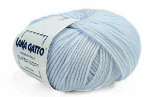 Super Soft № 14534 - блакитний мериносова пряжа для в"язання Супер Софт Lana Gatto Італія WB01266 фото