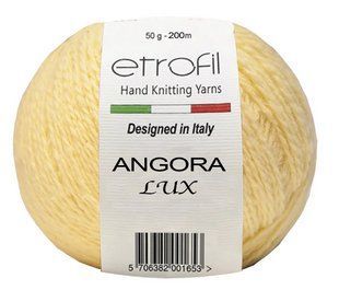 Пряжа ANGORA LUX Etrofil № 70227 - лимон Ангора люкс нитки пряжа для в"язання WB00470 фото