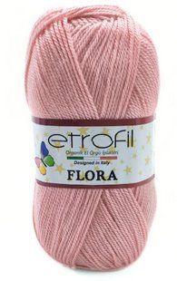 Пряжа для в"язання акрилова Flora № 73033 - пудра Etrofil Флора WB01348 фото