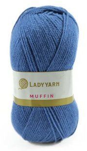 Акрилова пряжа Muffin № AHB027 блакитний Маффін нитки для в"язання WB00572 фото
