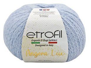 Пряжа ANGORA LUX Etrofil № 70540 - блакитний Ангора люкс нитки пряжа для в"язання WB00472 фото