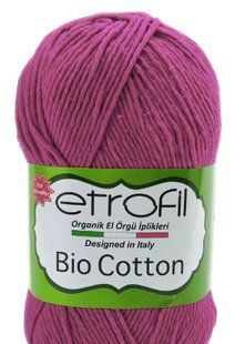 Bio Cotton № 10505 малина Etrofil 100% еко коттон бавовняна пряжа для в"язання WB00784 фото