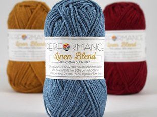 Пряжа Linen Blend № 22 червоний льон-бавовна Performance Лінен Бленд нитки для в"язання в мотках WB01005 фото