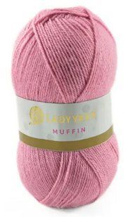Акрилова пряжа Muffin № AHB029 рожева троянда Маффін нитки для в"язання WB00574 фото