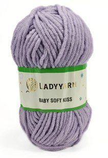 Пряжа Baby Soft Kiss Lady Yarn PL086 плюшова велюрова пряжа WB01722 фото