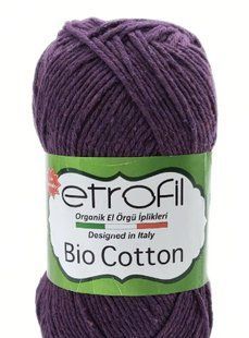 Bio Cotton № 10506 фіолет Etrofil 100% еко коттон бавовняна пряжа для в"язання WB00786 фото