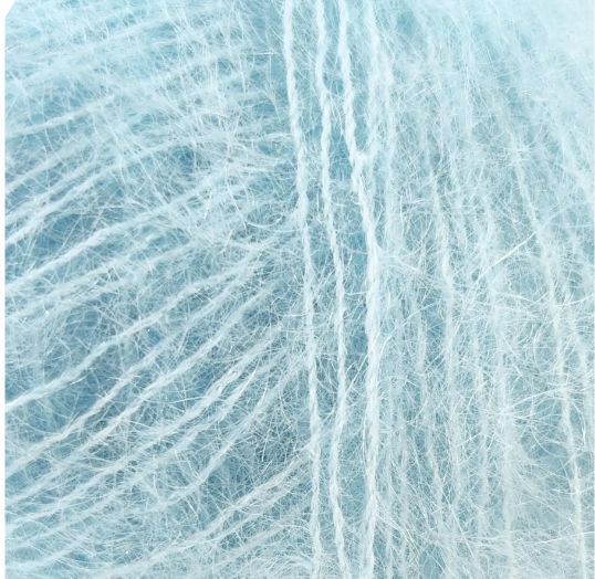 Мохер на шовку Silk Mohair №30796 - блакитна крига Сілк Мохер LANA GATTO (Італия) WB01634 фото