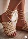 Macrame Boho Styled № 2160 бірюза- пряжа для плетіння й декору 5мм WB00793 фото 7