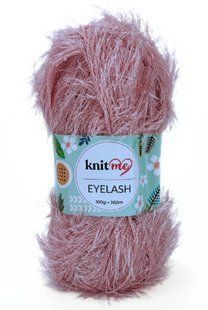 Пряжа Eyelash № 42 рожевий "травка" Айлеш Knetme нитки для в"язання WB00490 фото