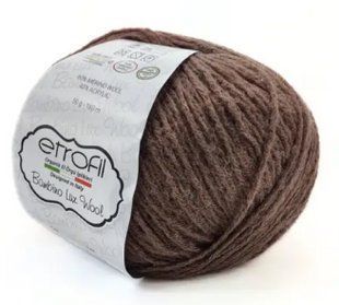 Пряжа BAMBINO LUX WOOL ETROFIL № 70700 - коричневий / БАМБІНО ЛЮКС ВУЛ нитки пряжа для "вязання WB00155 фото
