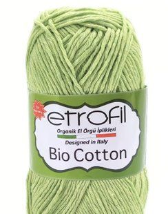 Bio Cotton № 10601 салат Etrofil 100% еко коттон бавовняна пряжа для в"язання WB00787 фото