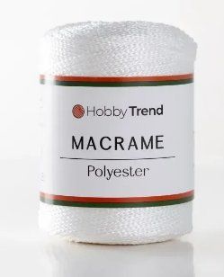 Пряжа Macrame №3 Hobbi Trend № 2001/001 БІЛИЙ Etrofil Туреччина WB01731 фото