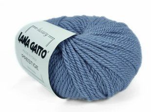 Пряжа кашемирова Prestige Lana Gatto № 10173 - темно-синій Престиж Лана Гатто Італія WB01682 фото