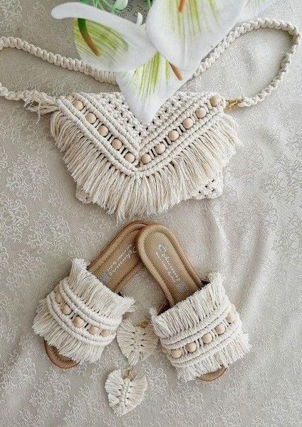 Macrame Boho Styled № 2139 блакитний - пряжа для плетіння й декору 5мм WB00794 фото