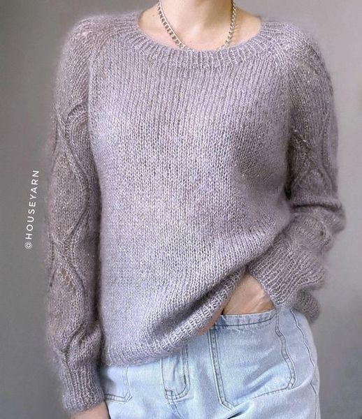 Silk Mohair Lux № Lana Gatto&nbsp;9374 - ліловий Сілк мохер люкс Лана Гатто Італія WB01598 фото