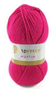 Акрилова пряжа Muffin № AHB033 малина Маффін нитки для в"язання WB00577 фото