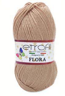 Пряжа для в"язання акрилова Flora № 70768 - бежевий Etrofil Флора WB01354 фото