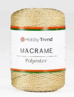 Пряжа Macrame №3 Hobbi Trend № 2001/036 золото Etrofil Туреччина WB01740 фото