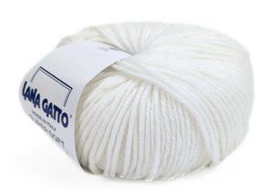 Super Soft № 10001 - білий мериносова пряжа для в"язання Супер Софт Lana Gatto Італія WB01223 фото
