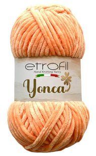 Yonca Baby Velvet № 70215 нитки плюшева пряжа для в"язання Енка Бебі Етрофил персик WB00528 фото