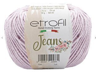 JEANS № 16 - бузок Etrofil бавовна-акрил нитки пряжа для в"язання Етрофил WB00712 фото