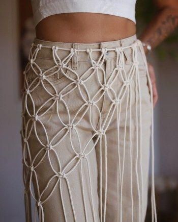 Macrame Boho Styled № 2014 молочний - пряжа для плетіння й декору 5мм WB00797 фото