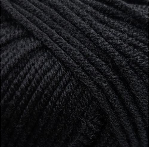 Super Soft № 10008 - чорний мериносова пряжа для в"язання Супер Софт Lana Gatto Італія WB01225 фото