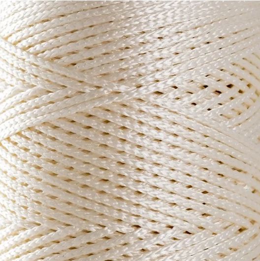Пряжа Macrame №3 Hobbi Trend № 2001/010 молоко Etrofil Туреччина WB01742 фото