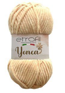 Yonca Baby Velvet № 70291 нитки плюшева пряжа для в"язання Енка Бебі Етрофил крем WB00530 фото