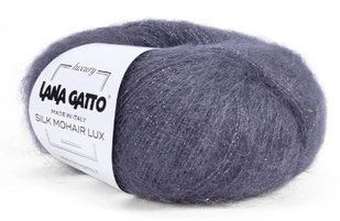Silk Mohair Lux № Lana Gatto&nbsp;9373 - сіро-ліловий Сілк мохер люкс Лана Гатто Італія WB01602 фото
