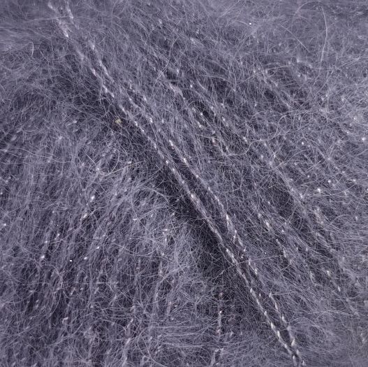 Silk Mohair Lux № Lana Gatto&nbsp;9373 - сіро-ліловий Сілк мохер люкс Лана Гатто Італія WB01602 фото