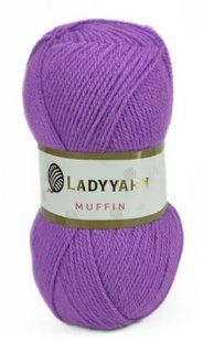 Акрилова пряжа Muffin № AHB040 лаванда Маффін нитки для в"язання WB00581 фото