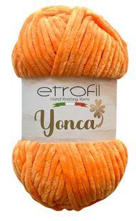 Yonca Baby Velvet № 70290 нитки плюшева пряжа для в"язання Енка Бебі Етрофил помаранчовий WB00531 фото